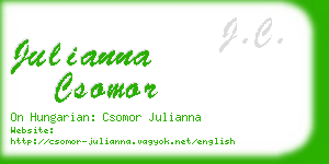 julianna csomor business card